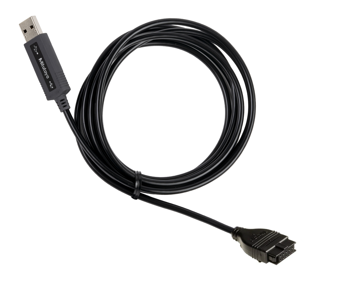 06AFM380D Mitutoyo 10-pin USB Input Tool Direct Cable, Type D