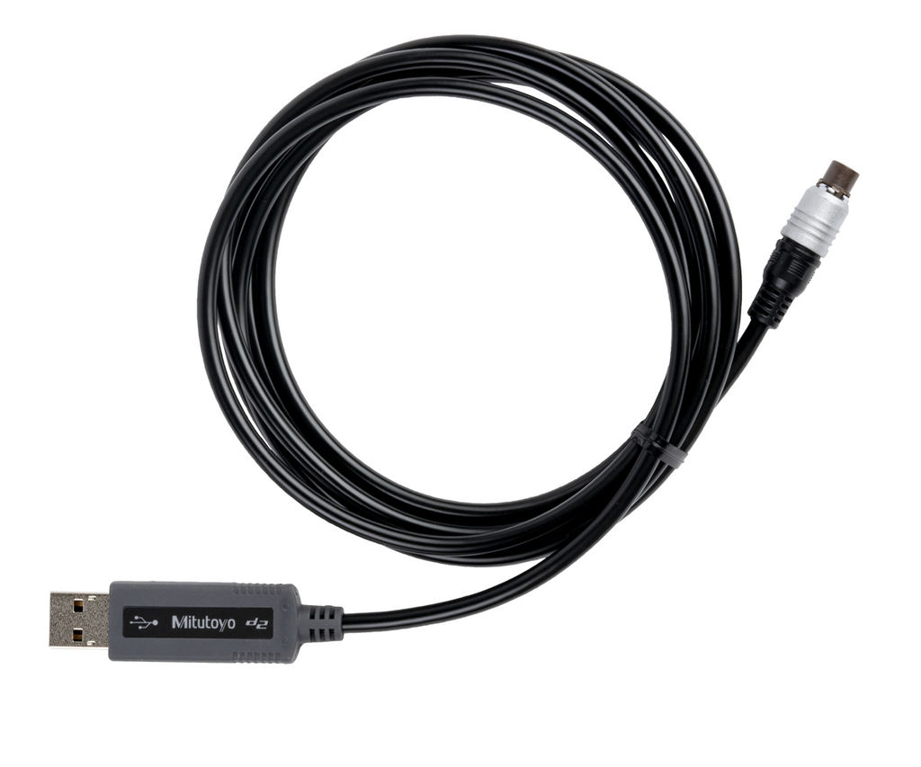 06AFM380E Mitutoyo 6-pin USB Input Tool Direct Cable, Type E USB Direct Interface Cables Mitutoyo   