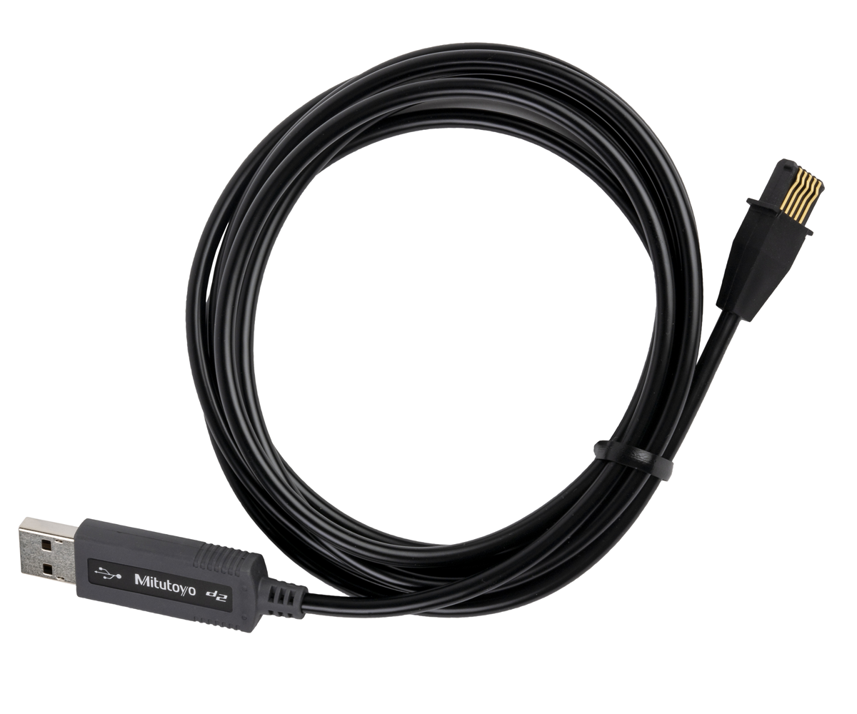06AFM380F Mitutoyo Straight USB Input Tool Direct Cable, Type F
