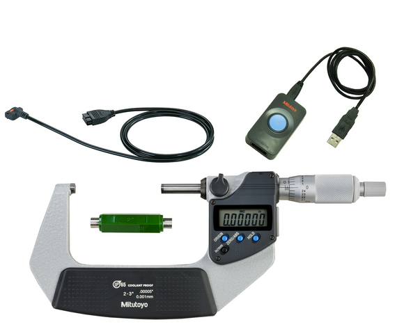 293-332-30-IP Mitutoyo Micrometer to USB Direct Package, 2-3