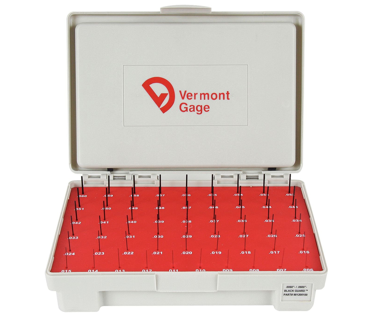 Vermont Black Guard Pin Set .0060 .0600 GreatGages
