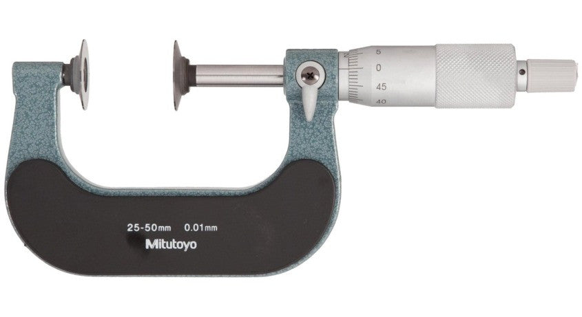 123-102 Mitutoyo Disc Micrometer 25-50mm Standard Micrometers Mitutoyo   