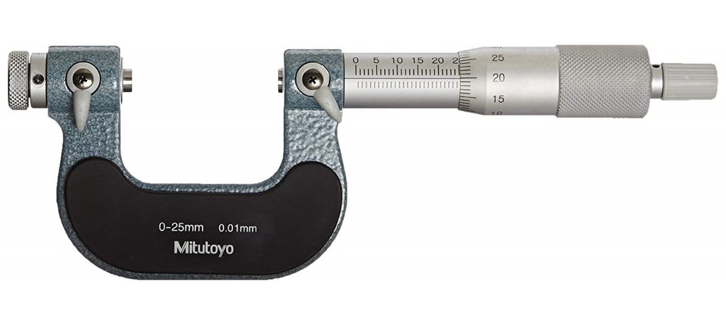 126-125 Mitutoyo Screw Micrometer 0-25mm Standard Screw Thread Micrometers Mitutoyo   