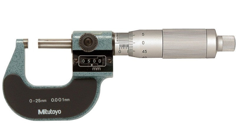 193-101 Mitutoyo Digit Micrometer 25mm, .01mm Grad Standard Micrometers Mitutoyo   