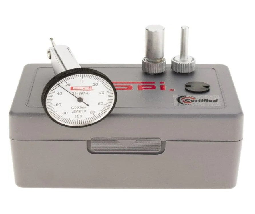 21-387-6 SPI Vertical Dial Test Indicator 0.2mm Range - .002mm Grad with cert Test Indicator SPI   