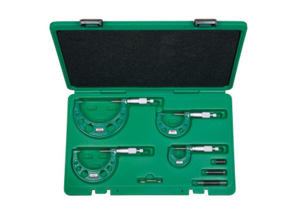 3203-1004A INSIZE Outside Micrometer 0-100mm Set Standard Economy Micrometers Insize   