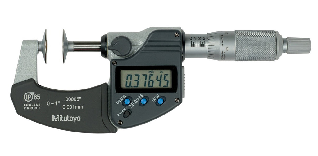323-350-30-CAL Mitutoyo Digital Disc Micrometer 0-1