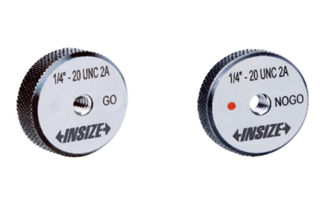 INSIZE Standard Thread Ring Gages, GO - NO GO Set  Insize   