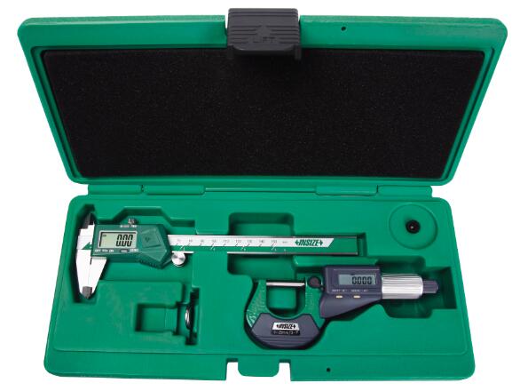 5022-E INSIZE 2pc Electronic Caliper & Micrometer Tool Set Precision Tool Kit Insize   