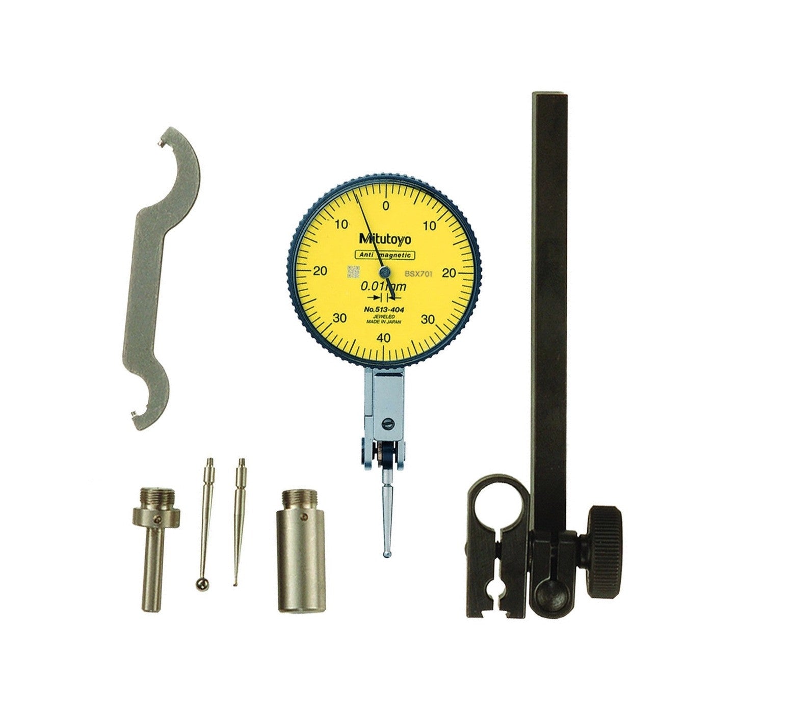 513-404-10T Mitutoyo Test Indicator 0.08mm Range - 0.01mm Grad