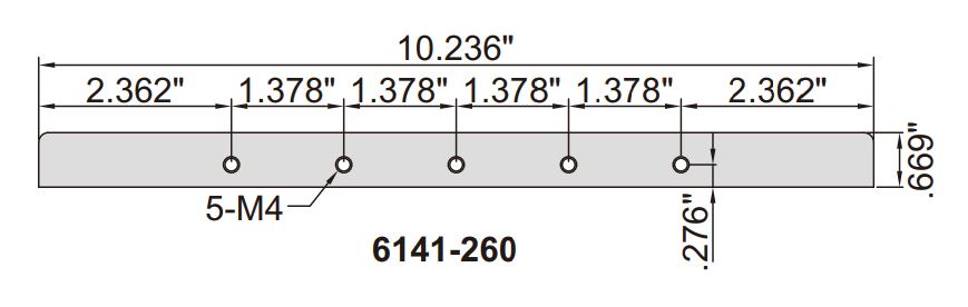 6141-260 Extension Base for INSIZE Depth Gage, 10.236