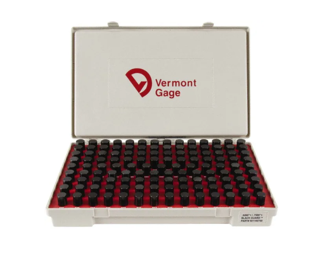 Vermont Black Guard Pin Set .6260 - .7500 Vermont Black Pin Gages Vermont   