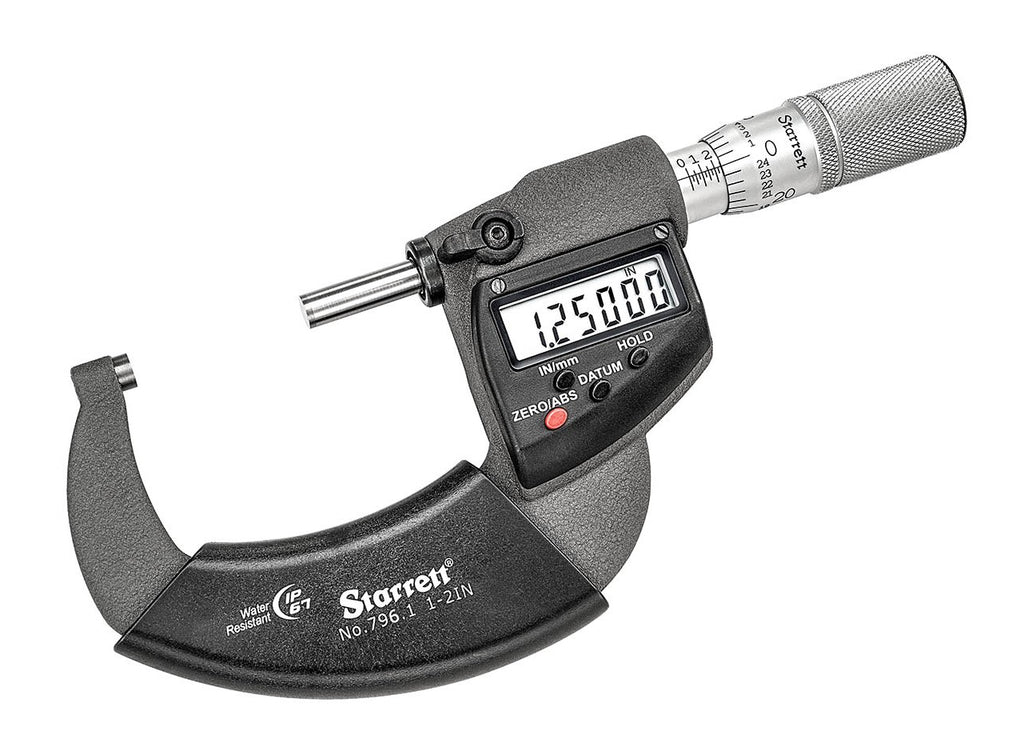 796.1XFL-2 Starrett Electronic Micrometer 1-2