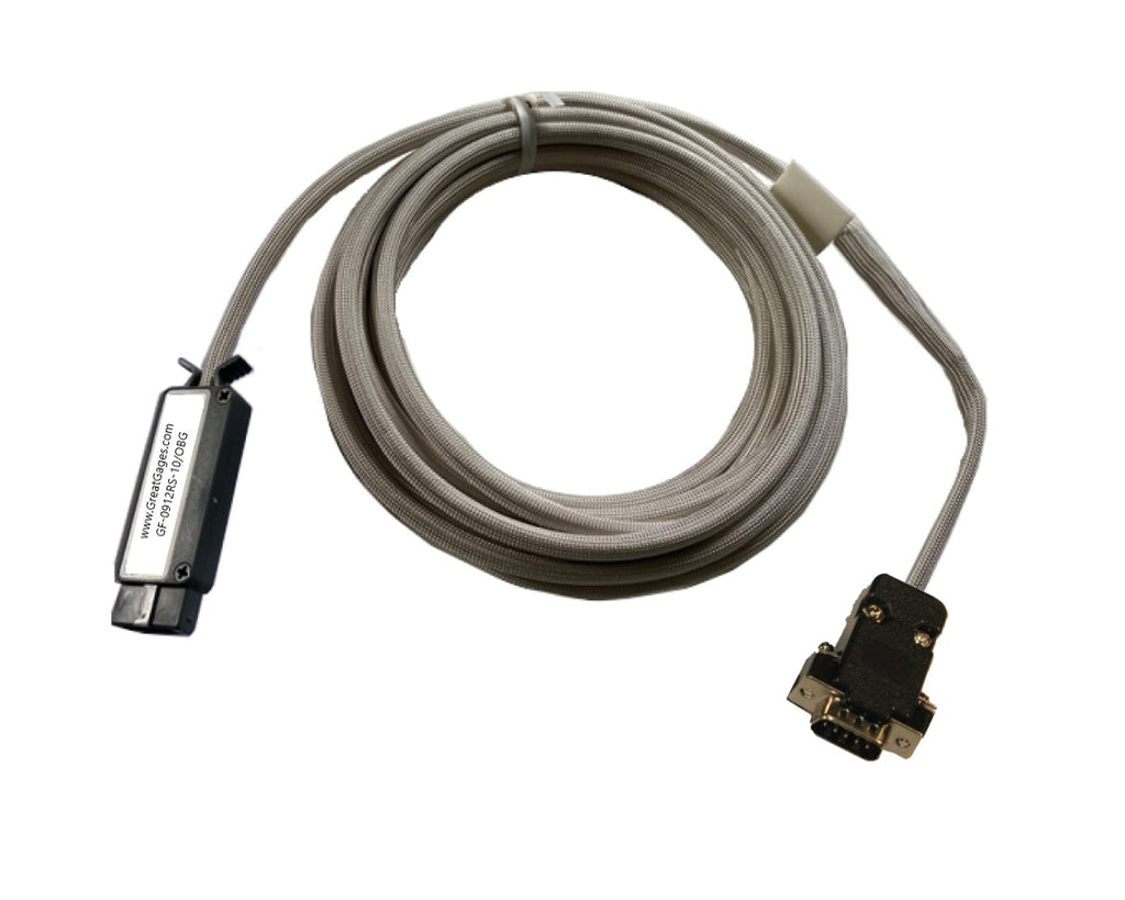 GF-0912RS-10/OBG FlashCable for RS-232 Connections to GagePorts FlashCables US Made   