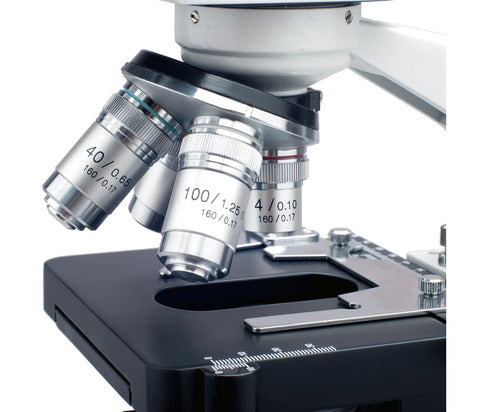 GS-B120C Binocular Compound Microscope w/ 3D Stage, 40X-2500X Digital Microscopes GreatGages   