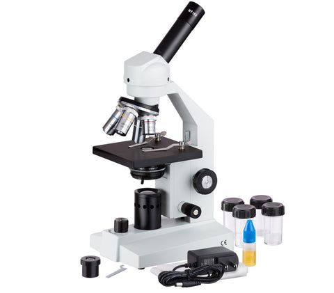 M500CL Compound Microscope with LED Illumination 40X-2500X Digital Microscopes GreatGages   