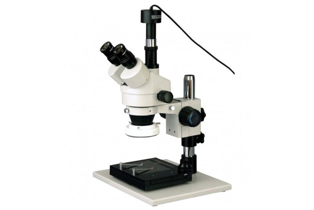 SM1TZFRL Video Microscope 3.5X - 90X Zoom w/Post Stand, 1.3MP USB Camera & XY Stage Visual Inspection GreatGages   