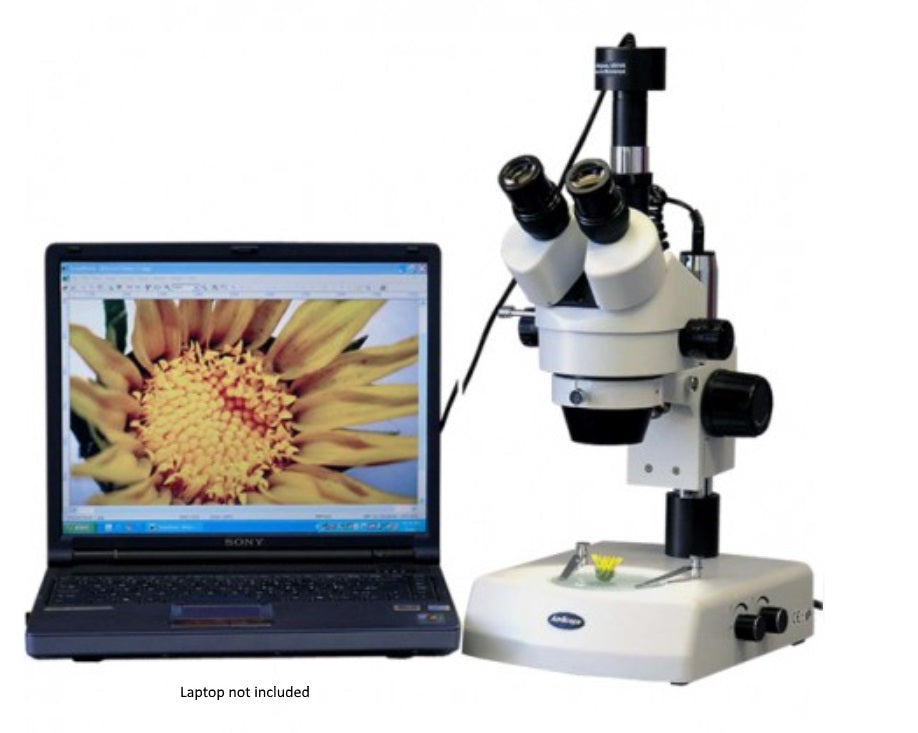 SM2TZ Video Microscope, 3.5X - 90X Zoom w/ 5MP USB Camera Microscopes GreatGages   