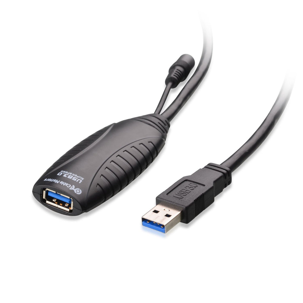 32' USB 3.0 Extension Cable, AC Powered Gage Interface vendor-unknown   