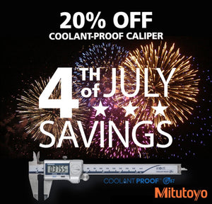 4th of July Mitutoyo Coolant Proof Caliper Promo