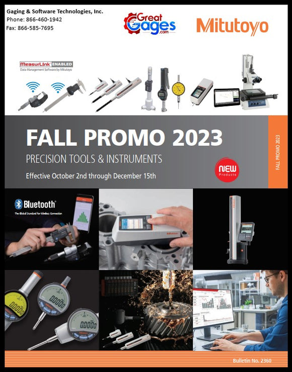Mitutoyo Fall Promo at GreatGages.com 2023