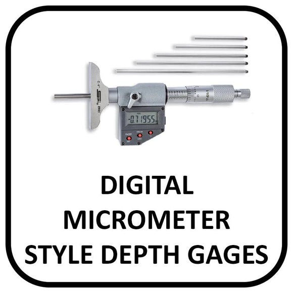 Digital Micrometer Style Depth Gages
