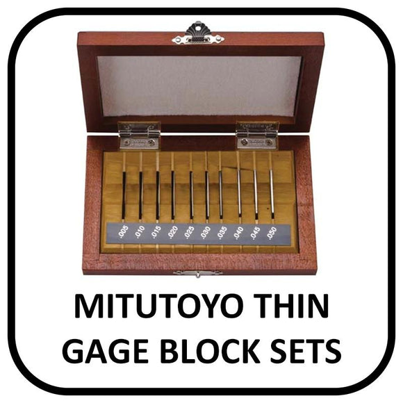 Mitutoyo Thin Gage Block Sets