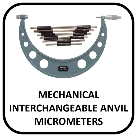 Standard Interchangeable Anvil Micrometers