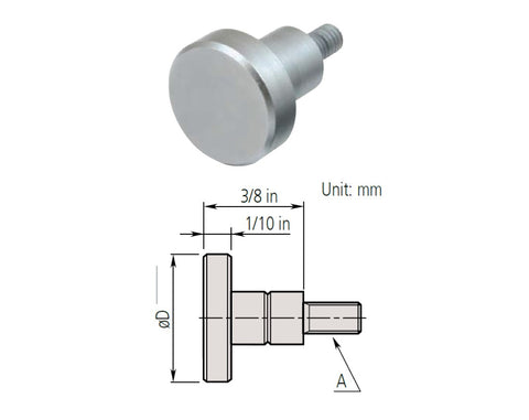 Mitutoyo Flat Contact Point - Various Sizes