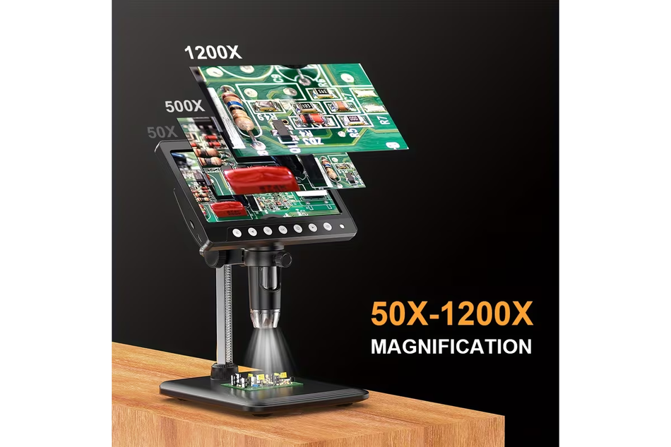 7-50-1200X-DMS HD Digital Microscope, 50-1200x Magnification