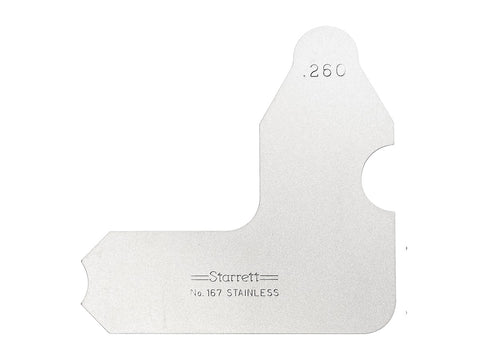 Starrett Radius Gages - Various Sizes