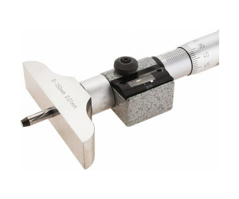 17-823-6 SPI Digit Depth Micrometer 0-150mm Range, 63mm Base