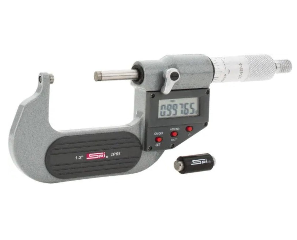 17-927-5 SPI Ball Anvil, Flat Spindle Micrometer 0-1"