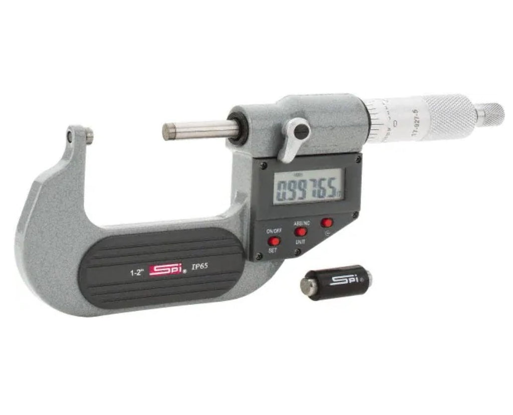 17-927-5 SPI Ball Anvil, Flat Spindle Micrometer 0-1