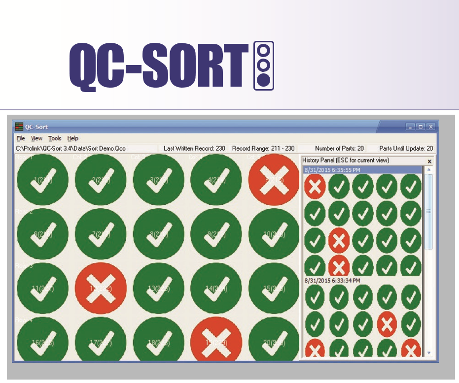 QC-SORT SPC Software QC-CALC SPC Software Prolink   