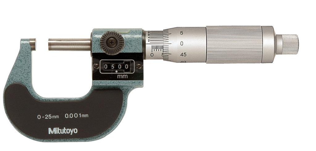 193-111 Mitutoyo Digit Micrometer 25mm, .001mm Grad