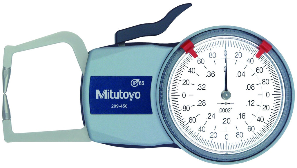 209-450 Mitutoyo Dial Caliper-Type Thickness Gage 0-.40