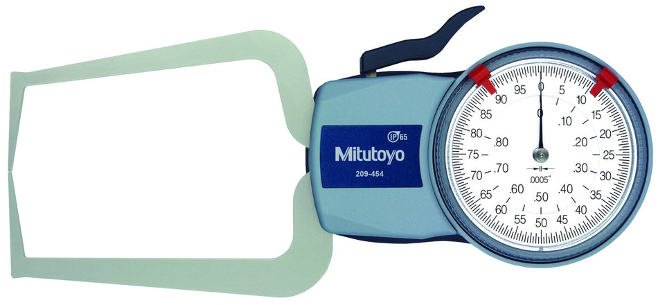 209-454 Mitutoyo Dial Caliper-Type Thickness Gage 0-.80"