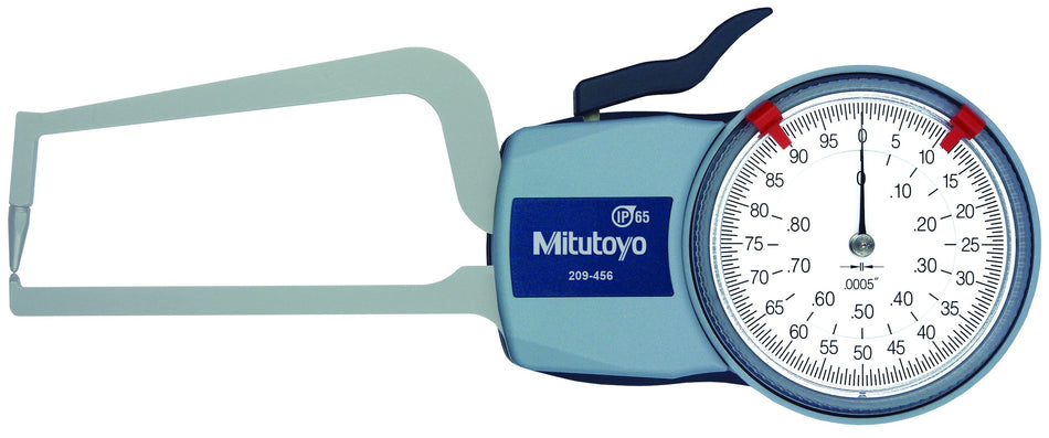 209-456 Mitutoyo Dial Caliper-Type Thickness Gage 0-.80"