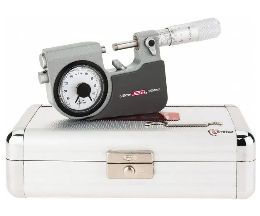 21-074-0 SPI Indicating Micrometer 0-25mm w/ Cert