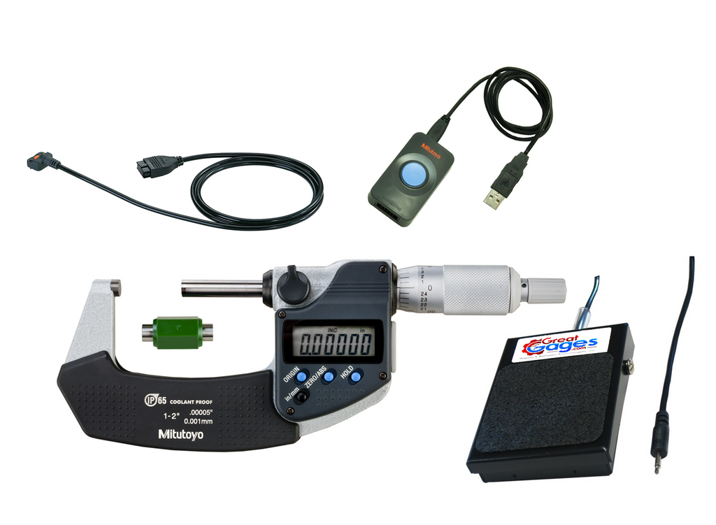 293-331-30-IP Mitutoyo Micrometer to USB Direct Package 1-2