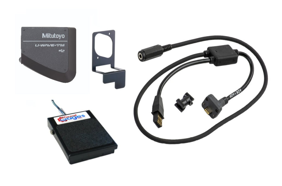 264-622-TYPF-FSW Mitutoyo U-Wave Transmitter, Connecting Cable and Footswitch for IDC Indicators