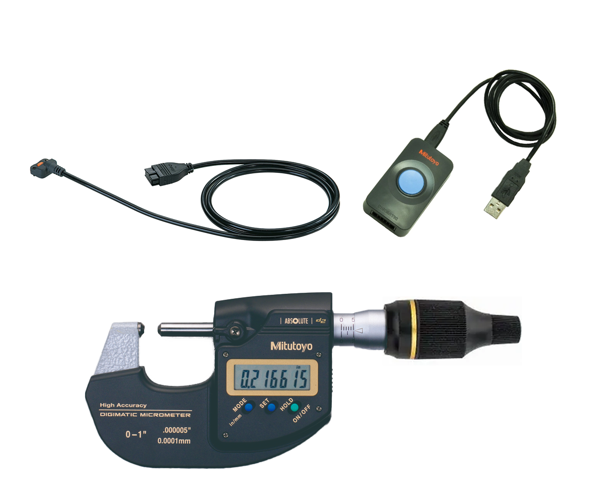293-130-20-IP Mitutoyo Hi Resolution Micrometer to USB 293-130-20-IP Mitutoyo Hi Resolution Micrometer to USB