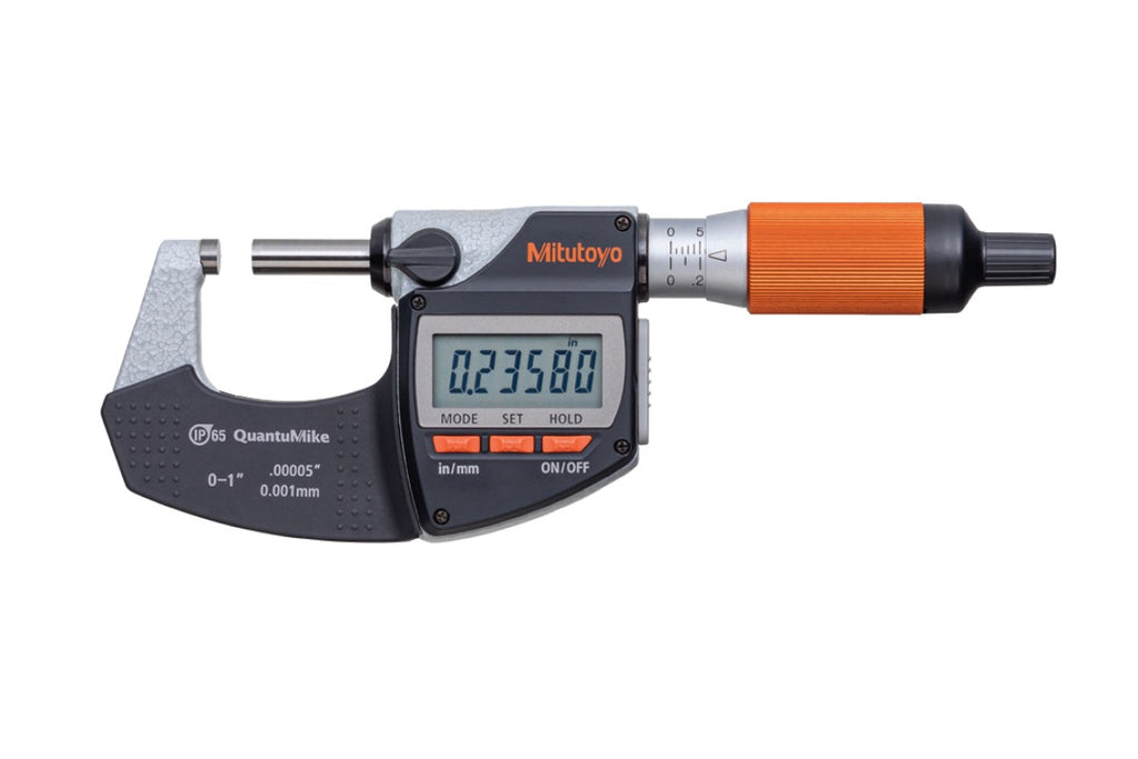 293-180-40 Mitutoyo QuantuMike Micrometer 0-1