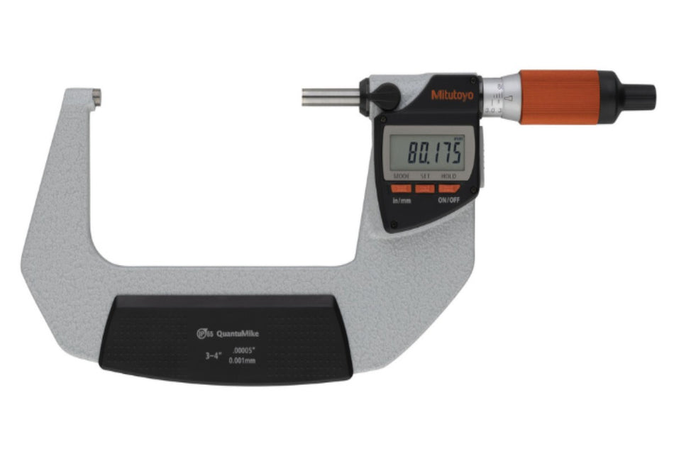 293-183-40-USB Mitutoyo QuantuMike Micrometer to USB Direct Package, 3-4" Range, .00005" Resolution