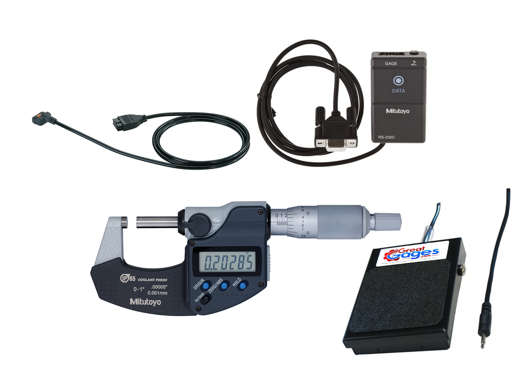 293-330-30-IP-S Mitutoyo Micrometer to PC Serial Package 1
