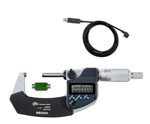 293-331-30-USB Mitutoyo Micrometer to USB Direct Package 1-2