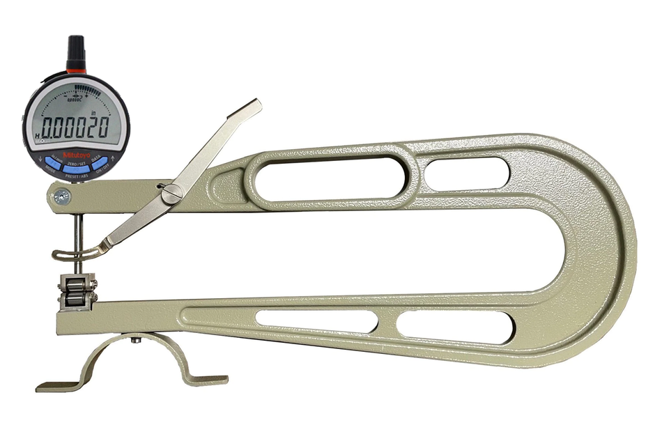 309-35048-391B Deep Throat Digital Thickness Gage Roller Contacts 16" Reach, .00005" Res Deep Throat Thickness Gage GreatGages   