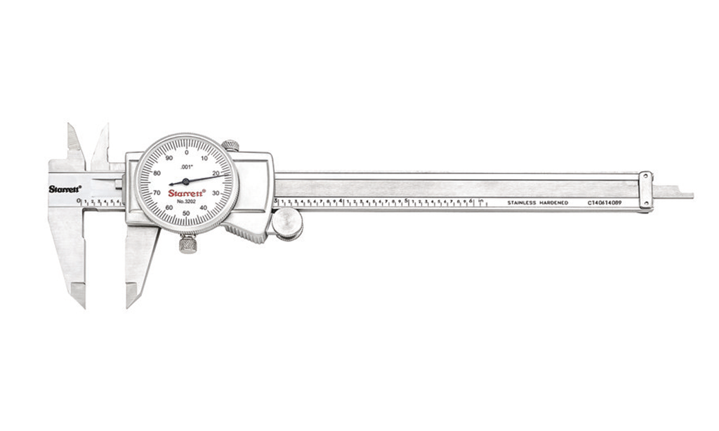 3202-12 Starrett Dial Caliper 0-12
