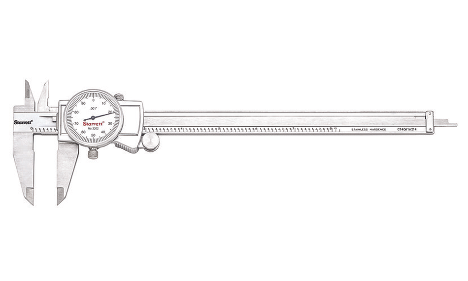 3202-8 Starrett Dial Caliper 0-8"